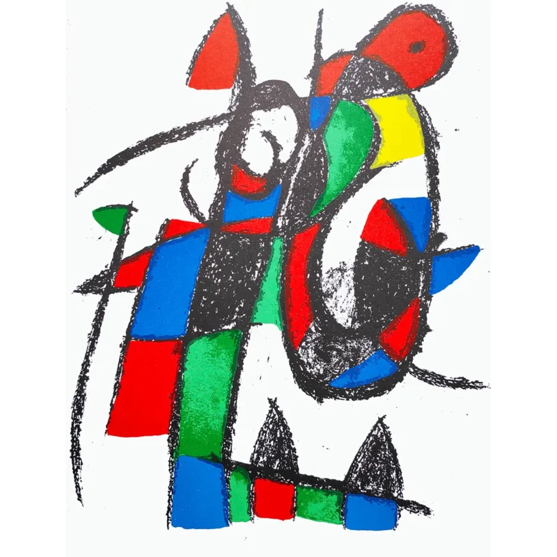 Joan Miró litografía a color número II