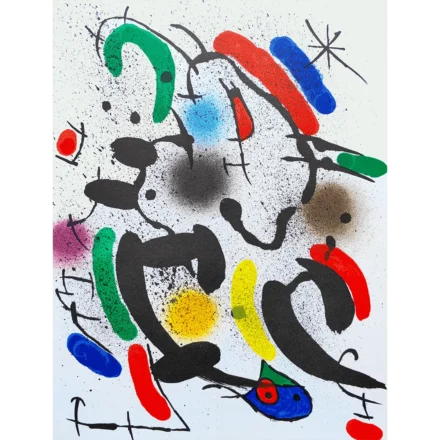 Joan Miró litografía a color número VI